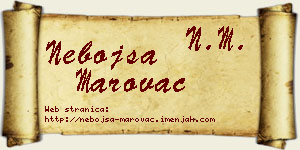 Nebojša Marovac vizit kartica